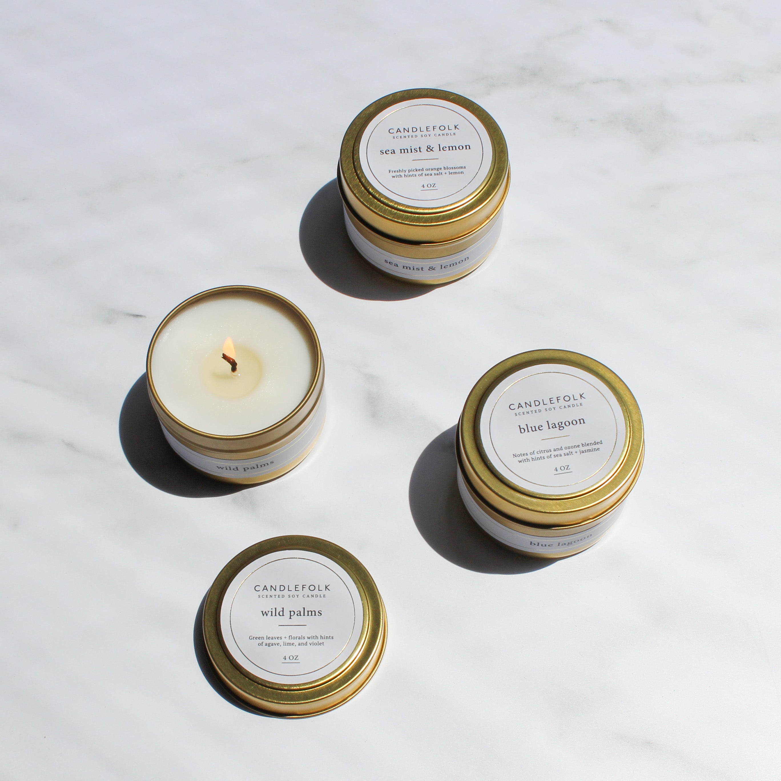 Pick Any 3 Summer Gold Travel Candles ($45 Value)