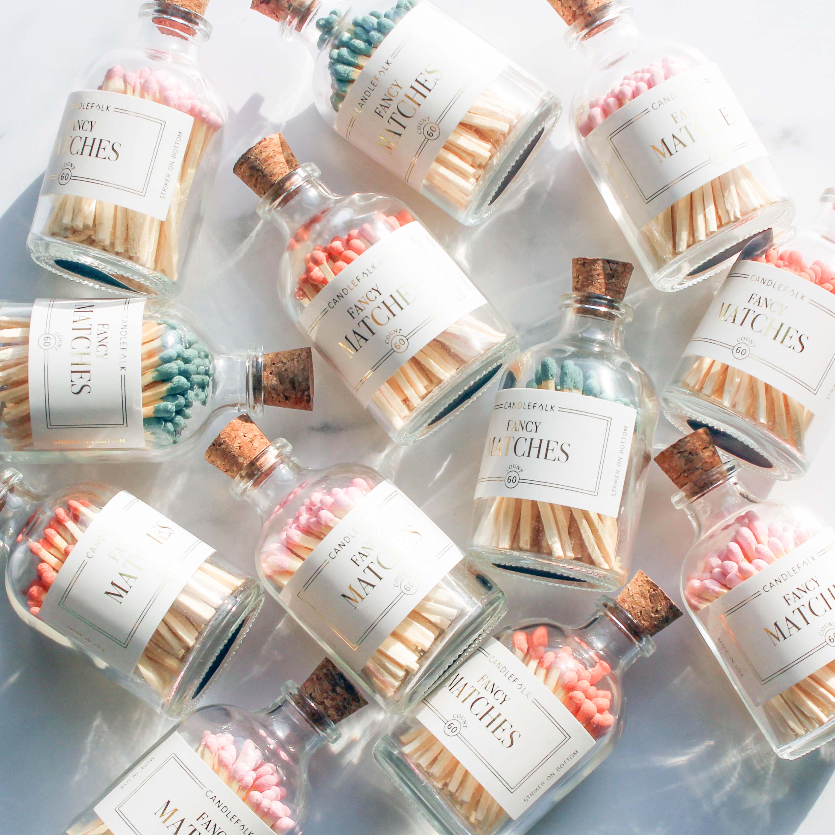 APOTHECARY MATCHES - LIGHT PINK