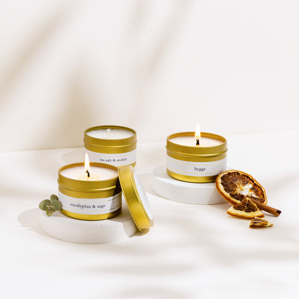 Pick Any 2 Gold Travel Candles ($28 Value)