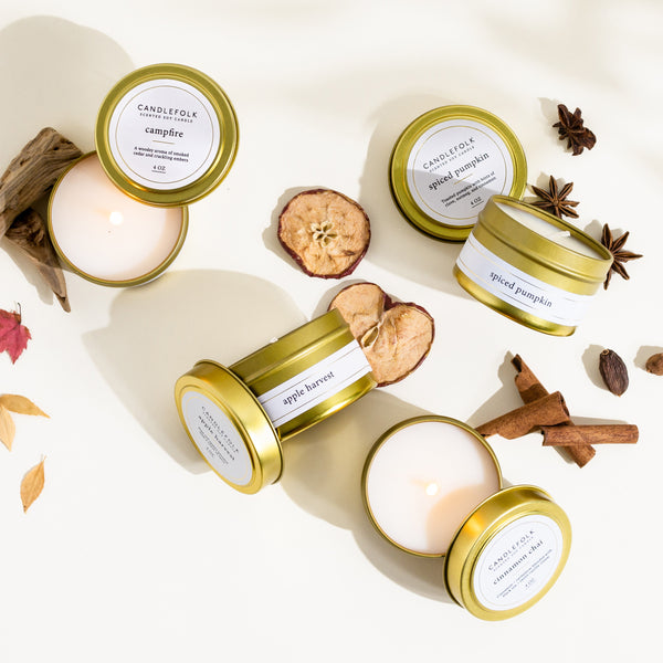 Pick Any 2 Fall Gold Travel Candles ($28 Value)