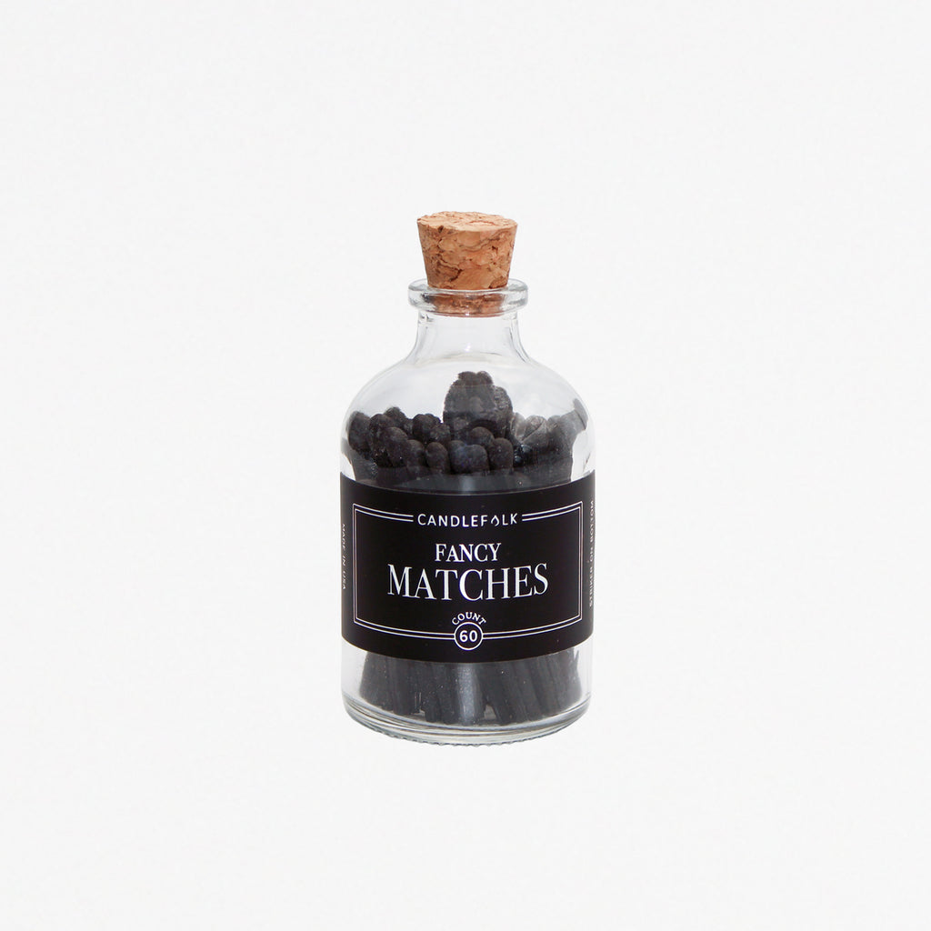 Apothecary Matches - BLACK & BLACK