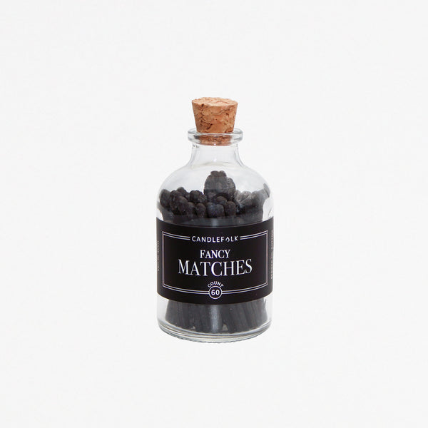 Apothecary Matches - BLACK &amp; BLACK
