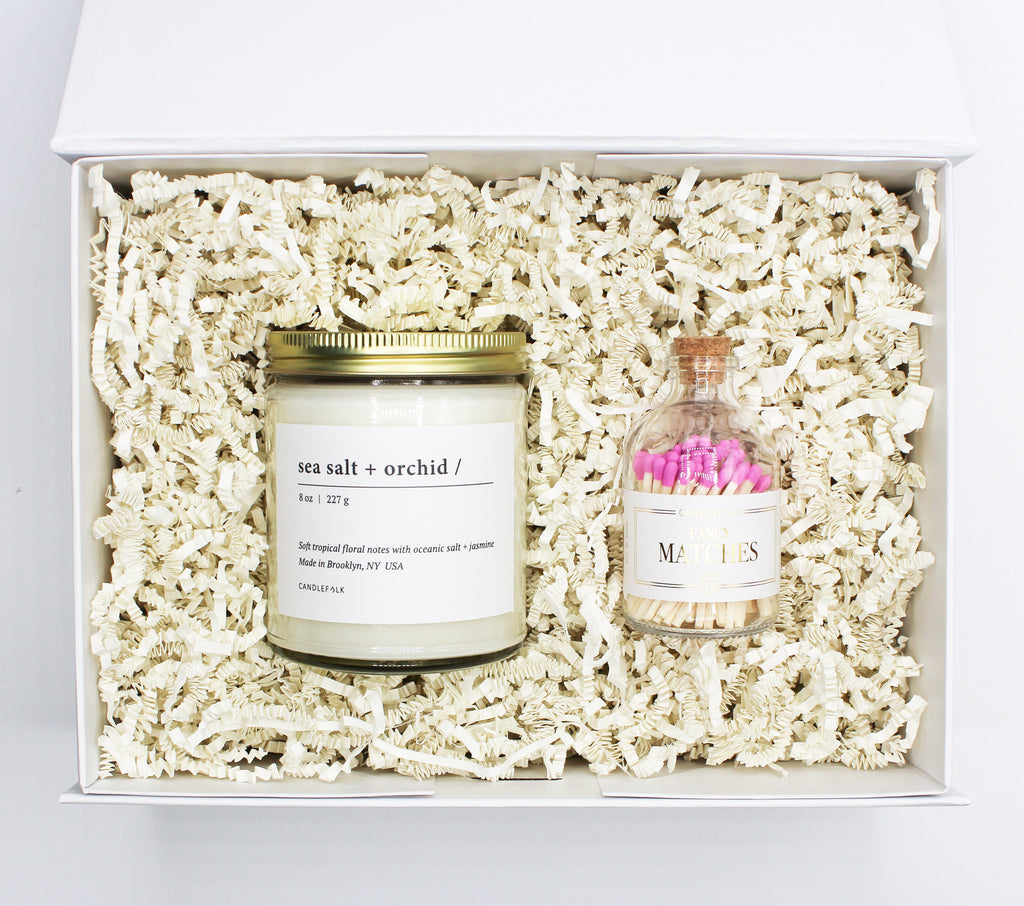 Classic Candle & Matches Gift Set