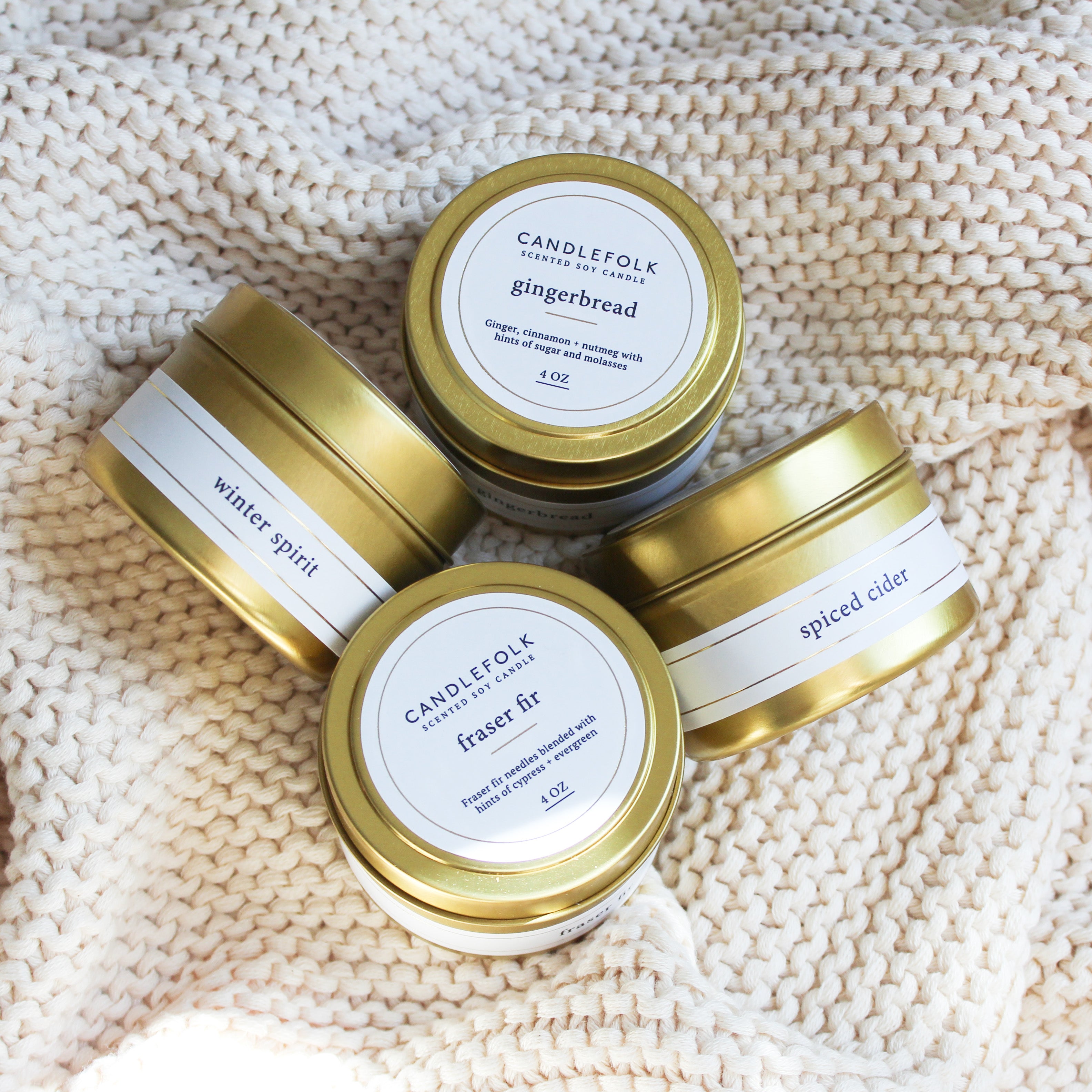 Pick Any 3 Holiday Gold Travel Candles ($45 Value)